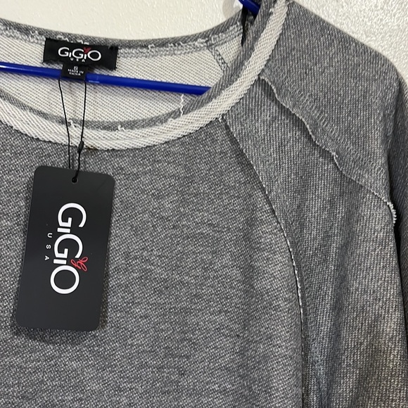 GiGiO gray sweatshirt dress. Size Small. NWT - Picture 4 of 12